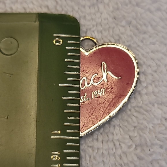 Coach Heart Keychain FOB - Picture 3 of 4